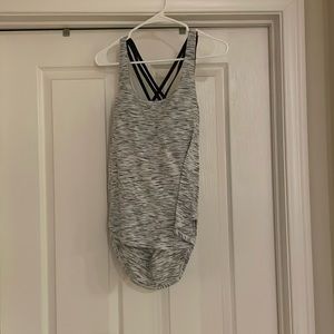 Lululemon tanktoo with open back and bra built in. Size 6